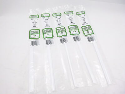 5Pks Evergreen Scale Models 276 Styrene I-Beam 3/16'' (.188) (4.8mm)x 14'' 3 Pcs