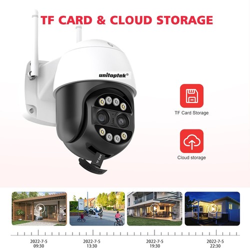 8MP 4K Wifi Security Camera Dual Lens 1-8X Zoom Outdoor PTZ IP Night Vision Cam - Picture 7 of 16