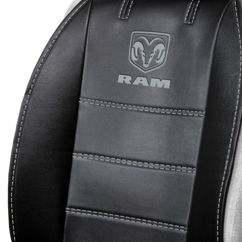 New Pair Synthetic Leather Sideless Car Truck Front Seat Cover Set for Dodge RAM - Bild 4 von 6