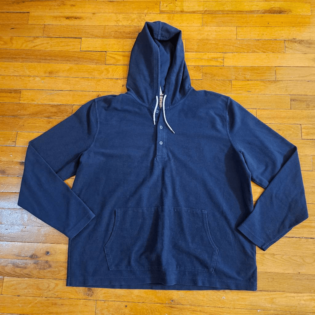 Brooks Brothers Red Fleece Men's Blue Hoodie Size XL Cotton Sweatshirt