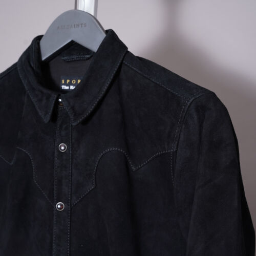 THE KOOPLES Suede Leather Shirt Jacket EXTRA SMALL Mens Western Cowboy Rare XS - Picture 6 of 23