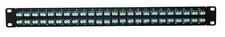1U 48port Patch Panel w/ LC Duplex Multimode OM3/OM4 Aqua Colored Adapters