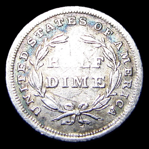 1837 Seated Liberty Half Dime Silver ---- Nice Details Coin ---- #665E - Picture 3 of 3