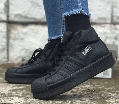 Adidas x Rick OWENS Mastodon Triple Black Leather Sneaker Adidas x Rick OWENS Mastodon Triple Black Leather Sneaker