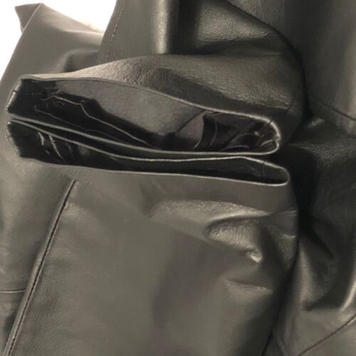 Clio Leather Pants Sz 6 Black 100% Leather Fully Lined Straight Leg Pants - Picture 5 of 9