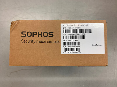 Sophos XG 750 FLEXI PORT 2 ANSCHLÜSSE 10G (XGCZTCHF2) - BRANDNEU UND VERPACKT