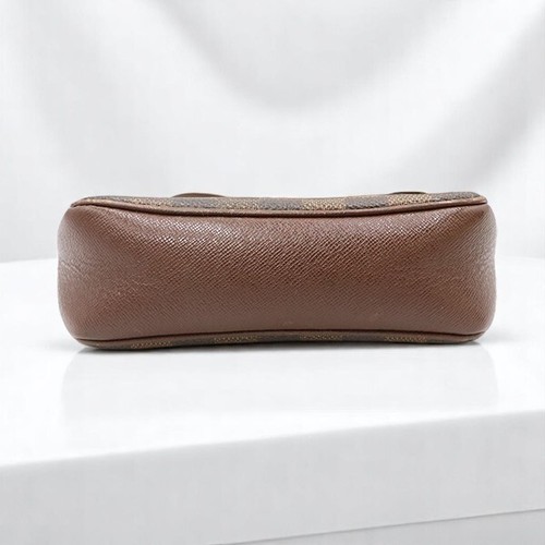 LOUIS VUITTON Damier Ebene Trousse Makeup Pouch Brown N51982 TH1015 Authentic LV - Foto 5 di 10