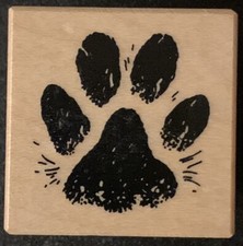 PSX B-930 Animal Paw Print Rubber Stamp