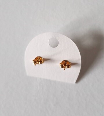 Boucles D'oreille étoile Perle - Doré Plaqué Or - Gefor - Neuf Avec étiquettes