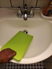 Anti-Skid Mini Washboard Plastic Laundry Washing Board for Small Clothes, Green