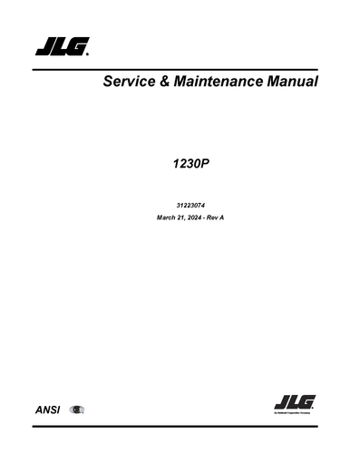 JLG Vertical Mast Lifts OWNERS PARTS SERVICE Manuals Maintenance Schematics IPLs - Picture 148 of 172