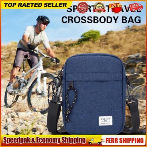Men Casual Shoulder Bag Mini Lightweight Sling Messenger Purse for Sports Travel - Picture 1 of 15