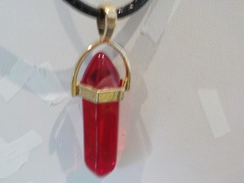 Different Color Quartz Crystal Necklace Gemstone Pendant Hexagonal With Chain - Picture 8 of 16