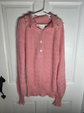 Vintage beeline Fashions Pink Sweater Size Small 1970s