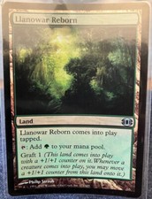 MTG Llanowar Reborn Foil Card Future Sight Magic Land Non-Basic