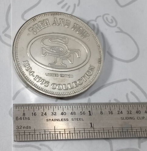 Bill Walsh 79-88 Head Coach San Francisco 49ers Then & Now Coin Token 1994-95 LE - Picture 2 of 2