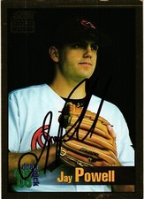 Jay Powell Signed #575 1994 Score Gold Rush Orioles RC MLB Baseball AUTO Card