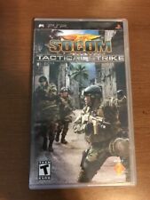SOCOM US NAVY SEALS TACTICAL STRIKE PSP Playstation Portable Complete CIB Good