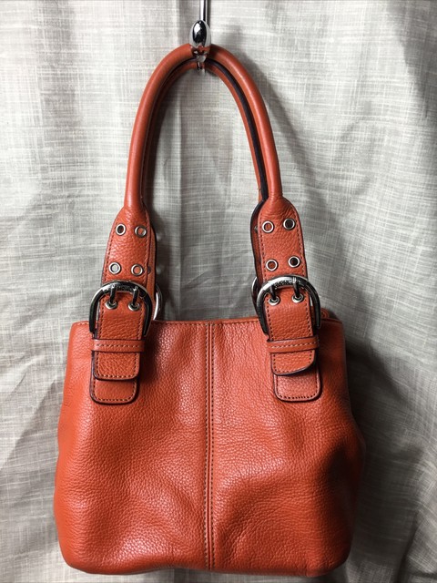 Ora Delphine Sand Pebbled Genuine Leather Purse Tote Bag Handbag | eBay