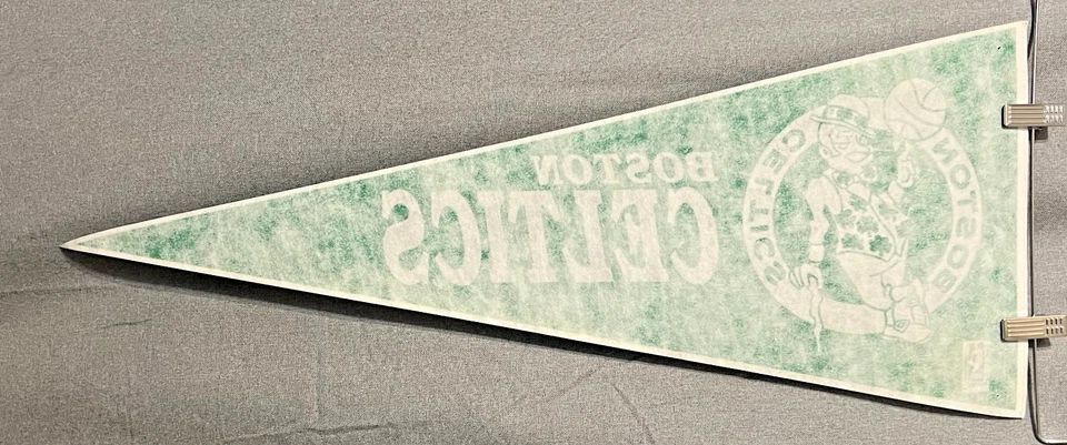 Vintage 1980s Boston Celtics NBA Pennant - 29" x 12" Officially Licensed - Bird - Image 2 of 2