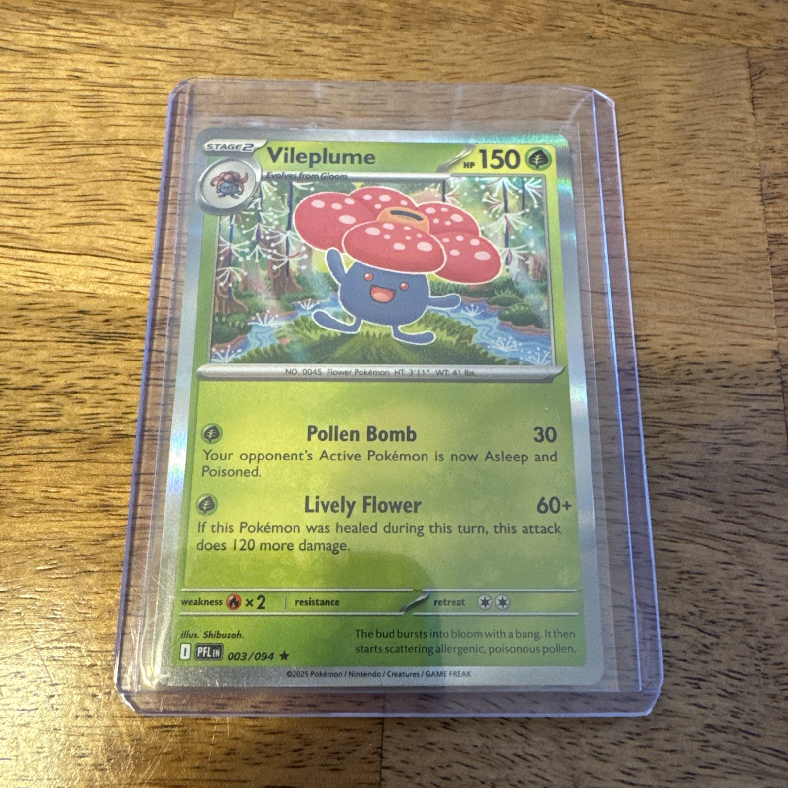 Vileplume 003/094 Me02: Phantasmal Flames Reverse Holo