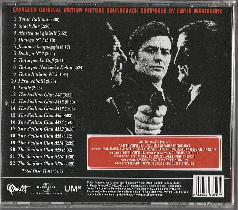 ENNIO MORRICONE - The Sicilian clan / Il clan dei Siciliani - CD - Bild 2 von 2