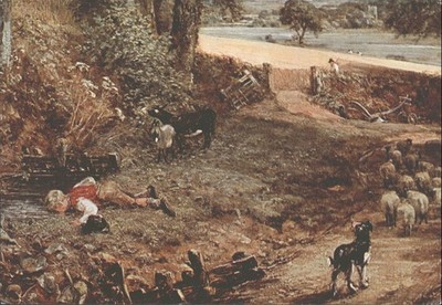 John Constable The Cornfield Kunst Postkarte Medici Society London England UK