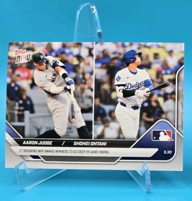 2025 Topps NOW 239 Ohtani Judge Dodgers Yankees HR same inning