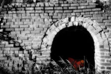 Fine Art Photography, Selective color print, 8x12, Brickyard, Hastings, Nebraska