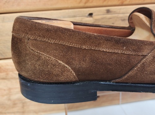 Cole Haan City Loafers Men's Size 11 D Brown Suede Buckle Apron Toe 9817 Shoes - Picture 5 of 21