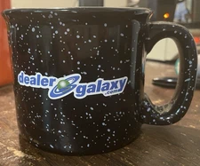 M Ware Thick Ceramic Black With White Speckles Coffee Mug Dealer Galaxy