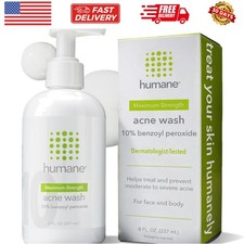 Benzoyl Peroxide Acne Body Wash - 10 Maximum-Strength Face, Skin, Butt, and ...
