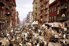 MULBERRY STREET NEW YORK CITY NY HISTORIC SCE...