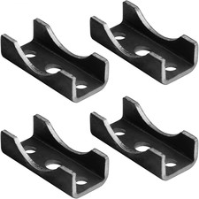 4 Pack Leaf Spring Perch Seat for OD 3" Round Axle,7/32" Thick,U Spring Saddle M