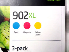 HP 902XL 3-Pack High Yield Ink Cartridges - Cyan, Magenta, Yellow