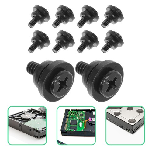 10 Pcs Shock Absorbing Screws Hard Drive Disk Damping Computer Replacement Case