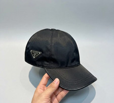 Prada Baseball Cap Black Hat Size M