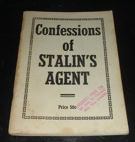LQQK vintage 1948 #1st print pb CONFESSIONS OF STALINS AGENT