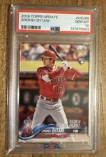 2018 Topps Update Baseball Shohei Ohtani Rookie Debut Card #US285 PSA 10. rookie card picture