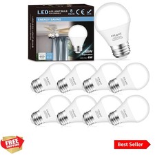 8 Pack Ceiling Fan Light Bulb 5000K Daylight, E26 Base A15 LED Bulb 60W Equiv...
