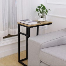 OULII High Gloss Sofa Side Table C Shaped Coffee End Table Living Room/Bedroom