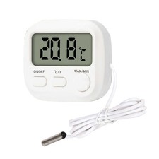 Digital Thermometer with Probe Sensor and LCD Screen for Home Fridge Freezer