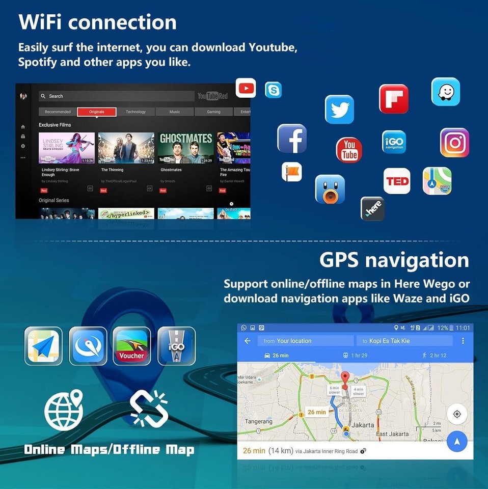 Mac Ii Build For Skoda Octavia II 2004-2013 Apple Carplay Stereo Radio GPS SWC BT ...