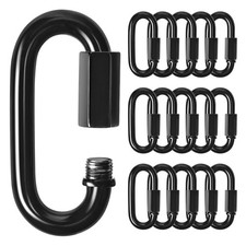 KINLINK Quick Link Chain Connector, Black 16PCS M8 M8-2.85IN, Black-16PC