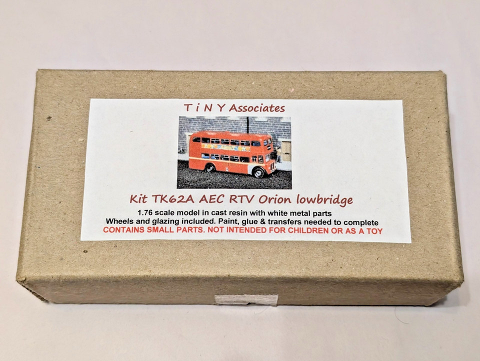 Tiny Associates 1/76 - TK62A AEC RTV Orion Lowbridge Resin Bus - Complete