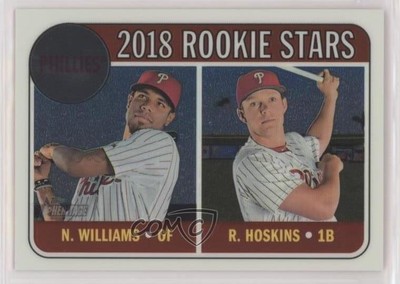2018 Topps Heritage Stars Chrome /999 Nick Williams Rhys Hoskins Rookie RC 08jk