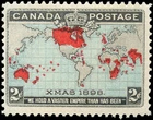 Canada MNH F OG Scott #86 2c 1898 Imperial Penny Christmas Stamp