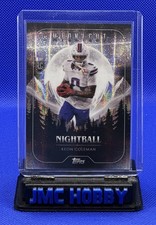 2024 Topps Midnight Keon Coleman Rookie Nightball Insert Moonbeam Parallel #NB-3