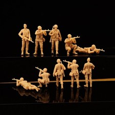 3D Printing 1/72 German Soldier 5 Person Unpainted