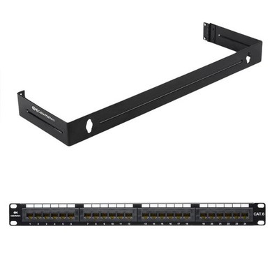 GXN-C5EPA24 - PATCH PANEL 24PORT CAT5E BLK 1U WITH BRACKET 110